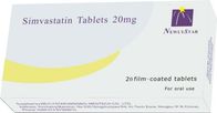 De Agenten Mondelinge Medicijnen van verminderings van lipidendrugs, Simvastatin 20 mg-Tablet