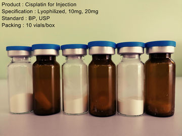 Antiinjectie Cisplatin van het Kanker de Drugs Gevriesdroogde Poeder voor Injectie 10mg 20mg