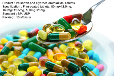 Valsartan en van Hydrochlorothiazide Tabletten film-Met een laag bedekte tabletten, 80mg+12.5mg, 160mg+12.5mg, 160mg+25mg