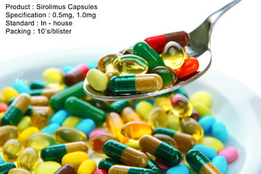 Sirolimuscapsules 0.5mg, de Mondelinge Medicijnen van 1.0mg