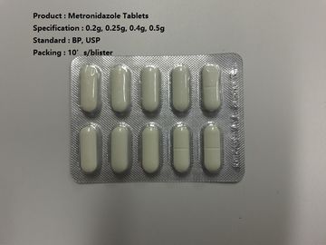 Metronidazoletabletten 0.2g, 0.25g, 0.4g, de Mondelinge Medicijnen van 0.5g
