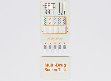 IVD Medische Pathologische Kenmerkende de Drugtest 5 van het Analysemateriaal Multi de Onderdompelingskaart van de Urine Snelle Test