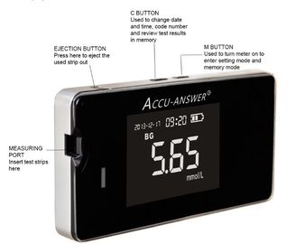 Het lichtgewicht van de de Suikermonitor van het Diabetesbloed Slimme Multi Controlesysteem