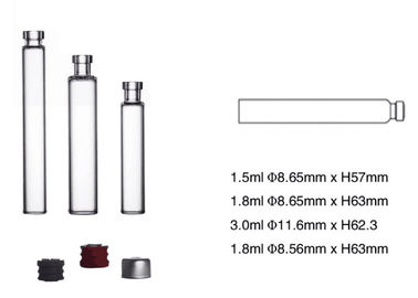 het Glaspatroon van 1.5ml 1.8ml 3ml