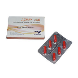 De mondelinge Tabletten van Antibioticaazithromycin 250mg 6 Pakken/Macrolide Antibiotica